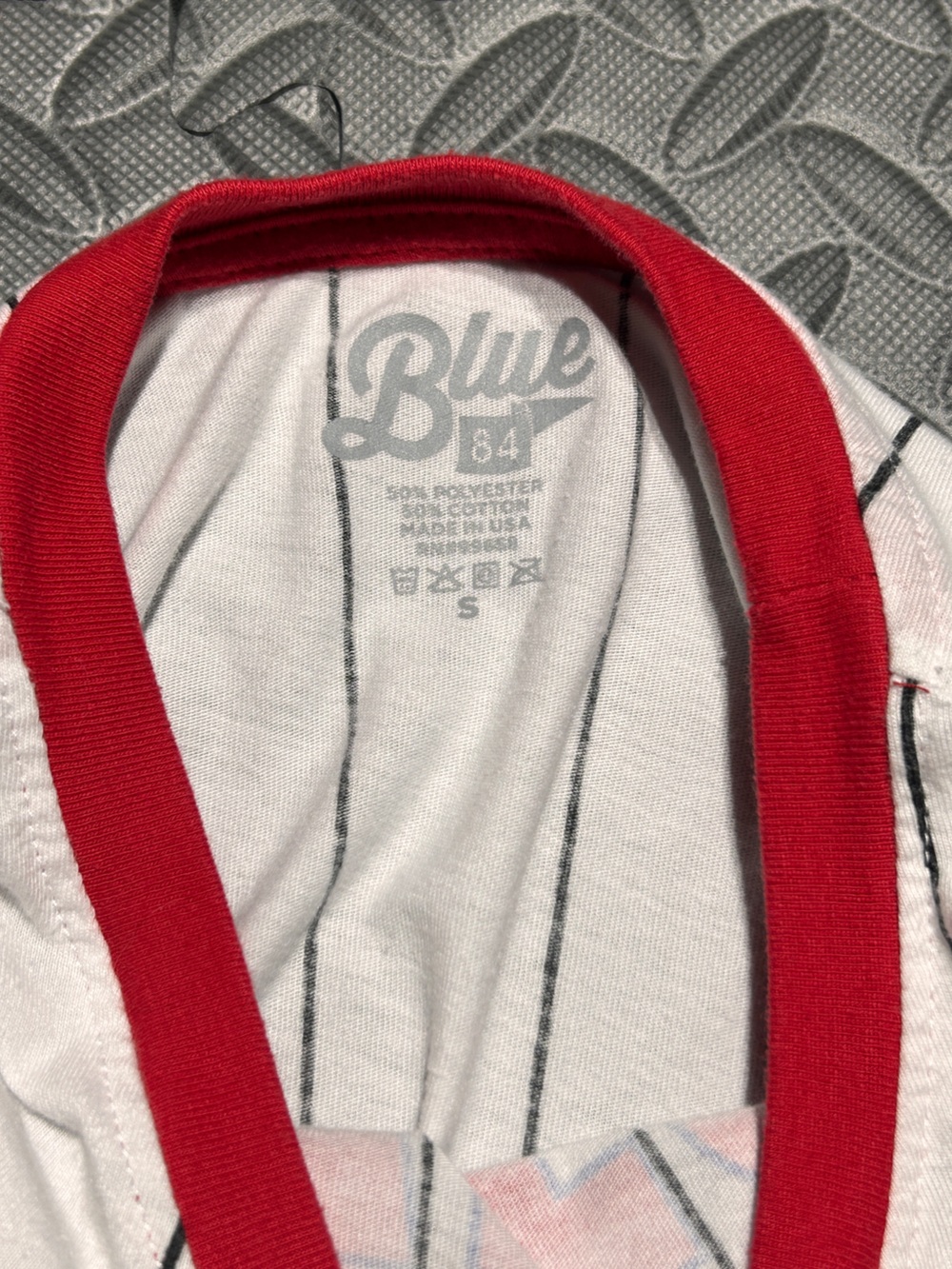 Blue 84 Dayton Pinstripe Baseball Tee - Picture 4 of 7